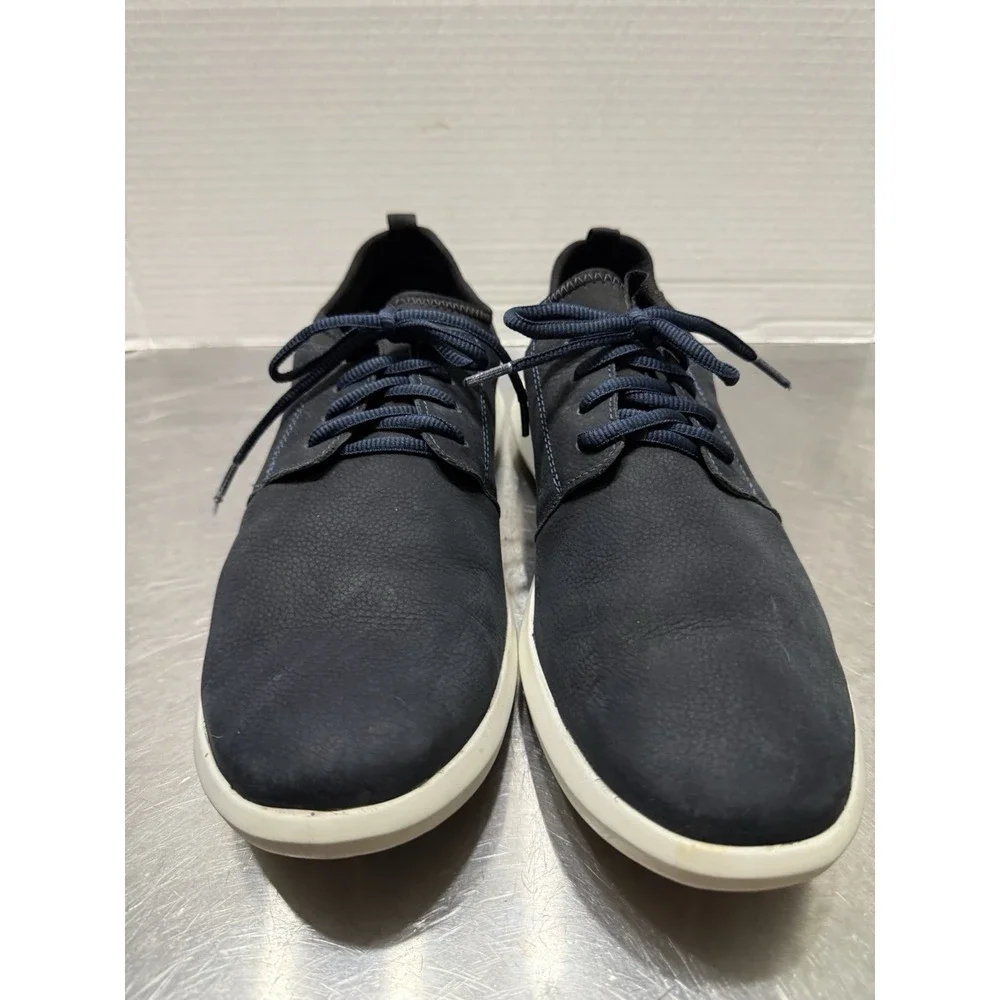 Johnston & Murphy Men's Size 9 M Navy Blue Leather Casual Lace Up Comfort Shoe